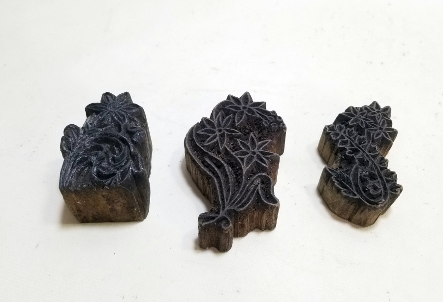 OSMANLI DÖNEMİ EL OYMA İŞÇİLİKLİ AHŞAP BASKI KALIBI LOTU