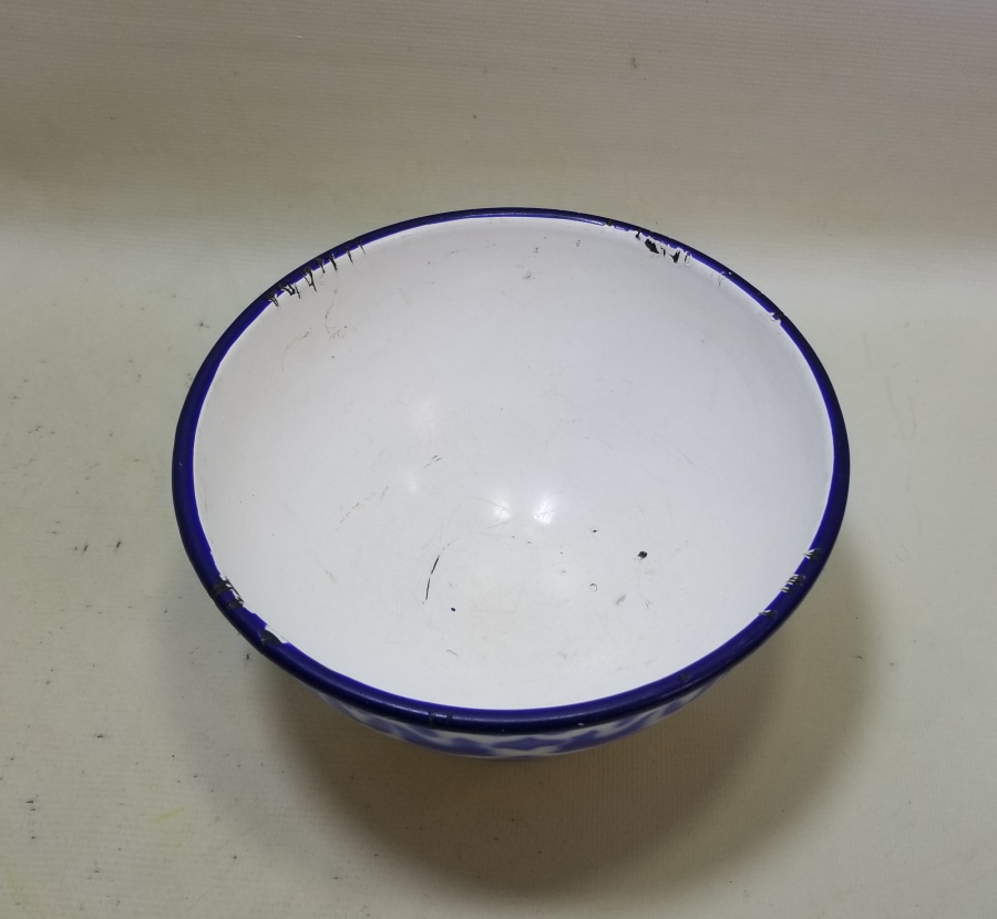 ÜZERİ AY YILDIZLI OSMANLI DÖNEMİ NADİR EMAYE KASE