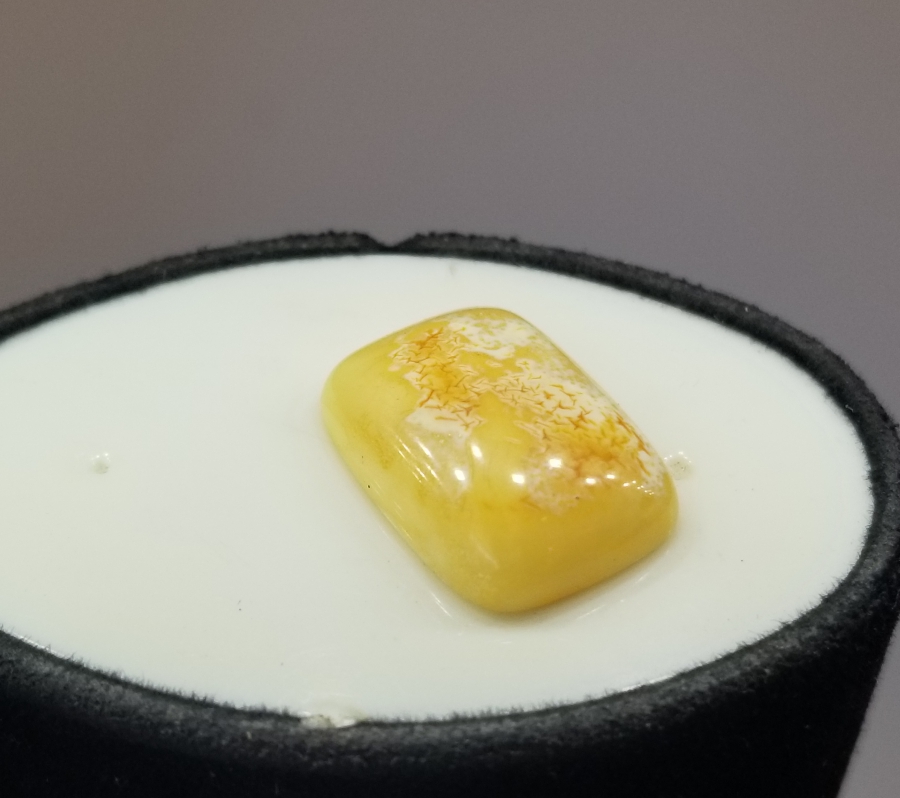 ÖZEL YAPIM KAYA DAMLA KEHRİBAR YÜZÜK KAŞI