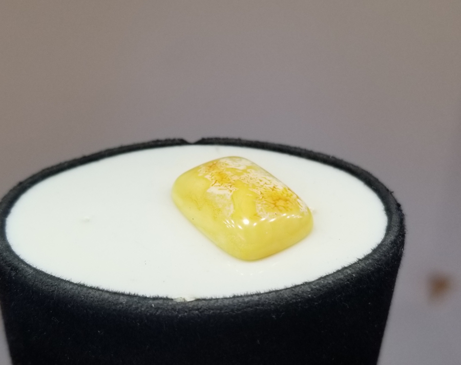 ÖZEL YAPIM KAYA DAMLA KEHRİBAR YÜZÜK KAŞI