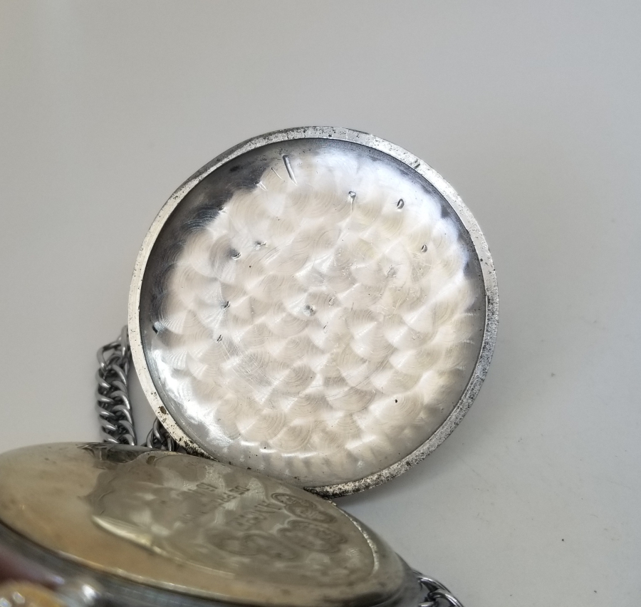 ORİJİNAL KÖSTEĞİYLE ANTİKA KURMALI HİSLON CEP SAATİ