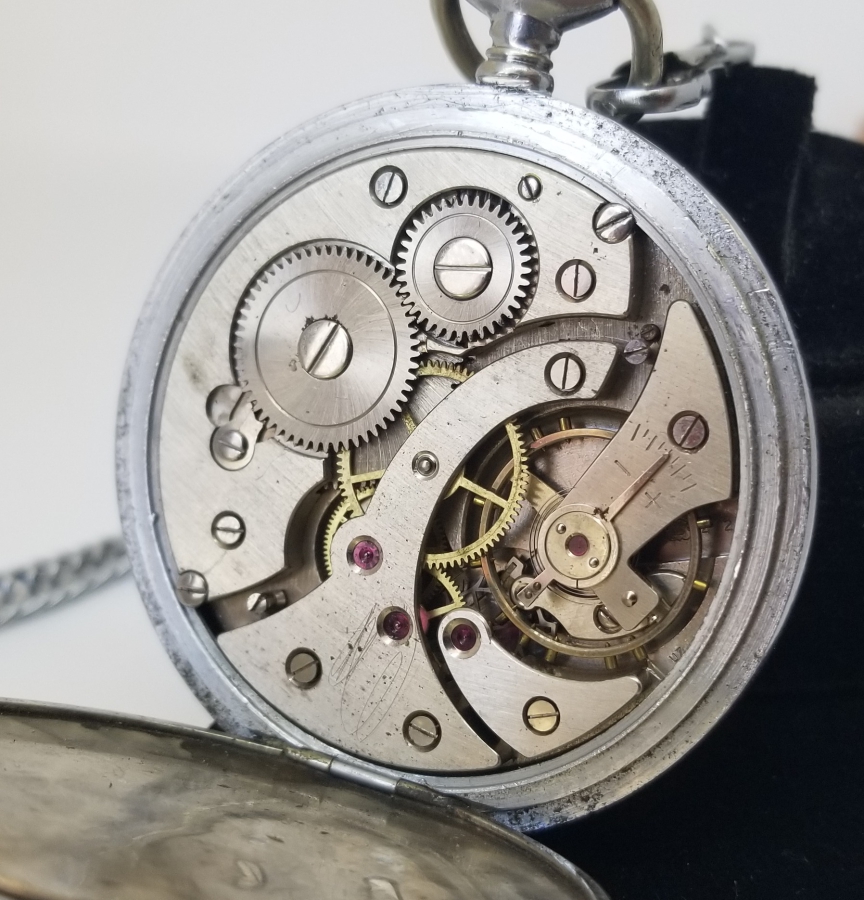 ORİJİNAL KÖSTEĞİYLE ANTİKA KURMALI HİSLON CEP SAATİ