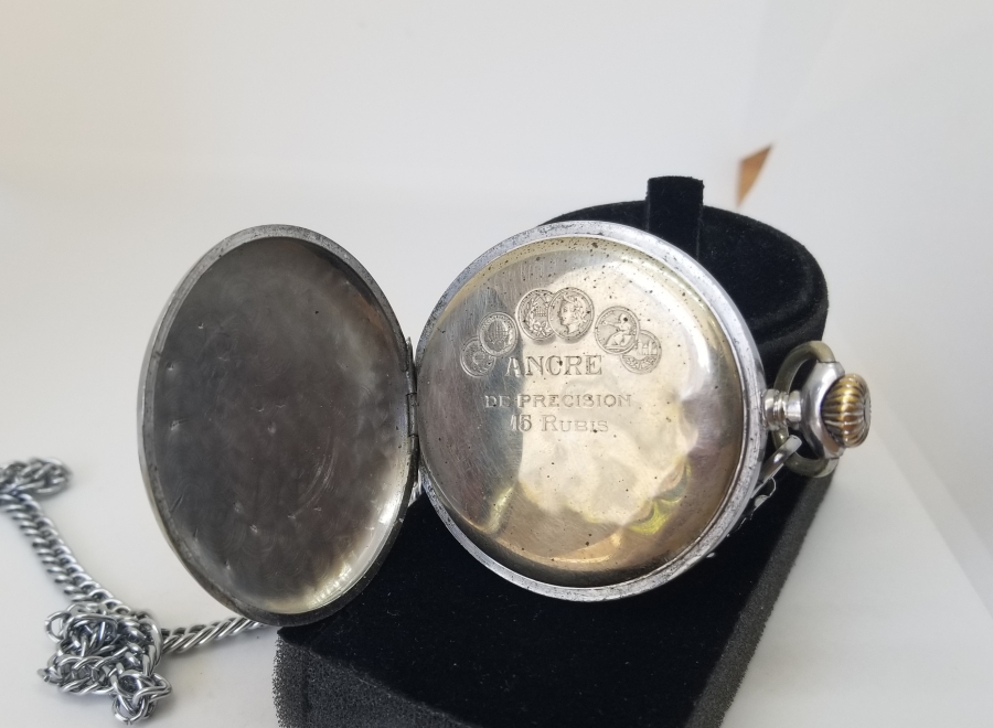 ORİJİNAL KÖSTEĞİYLE ANTİKA KURMALI HİSLON CEP SAATİ