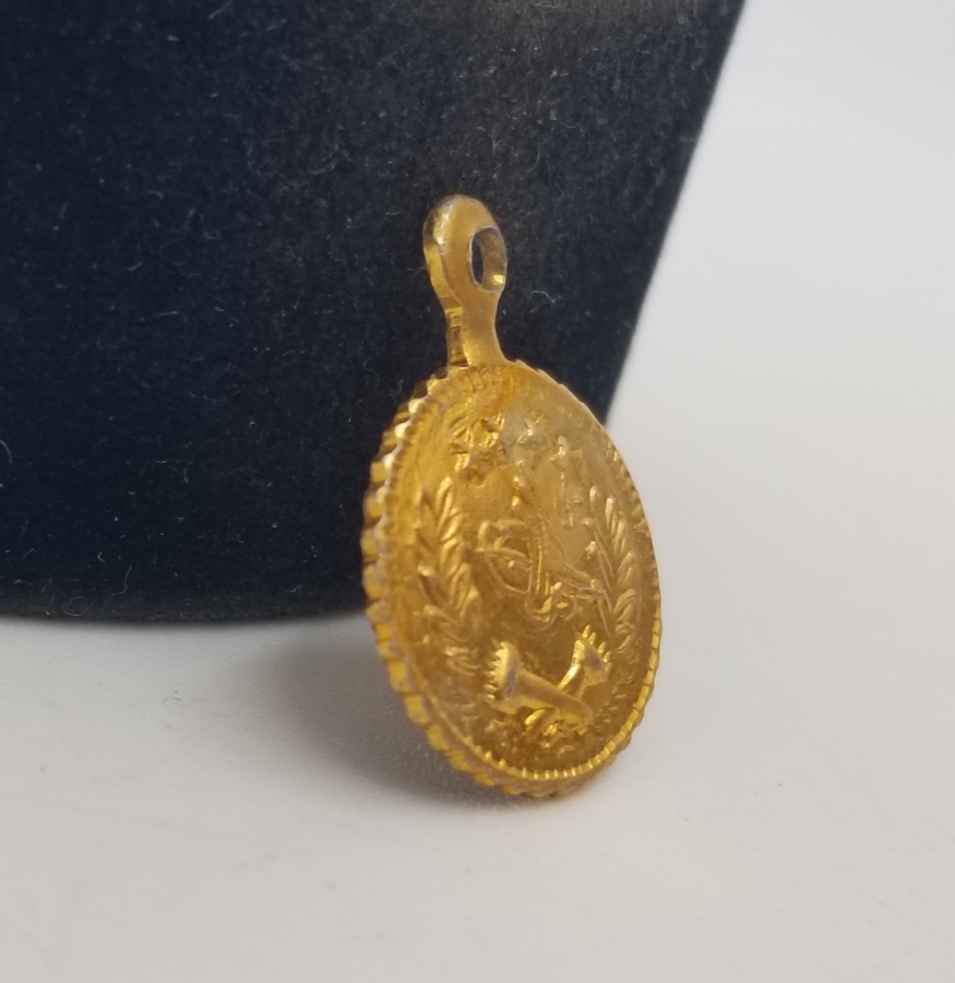 OSMANLI DÖNEMİ ALTIN KAPLAMA SÜNNET MAŞALLAHI