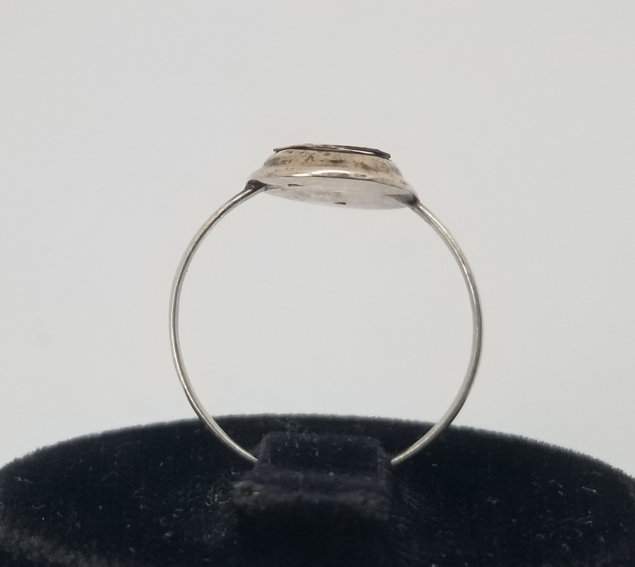 OSMANLI DÖNEMİ EL YAPIMI OLTU TAŞLI ÖZEL YAPIM GÜMÜŞ YÜZÜK