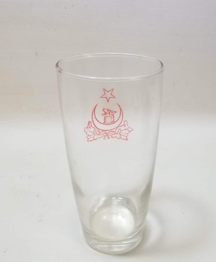 CUMHURİYET BAŞLARI ÇOK NADİR ÜZERİ BOZKURT VE AY YILDIZLI BARDAK