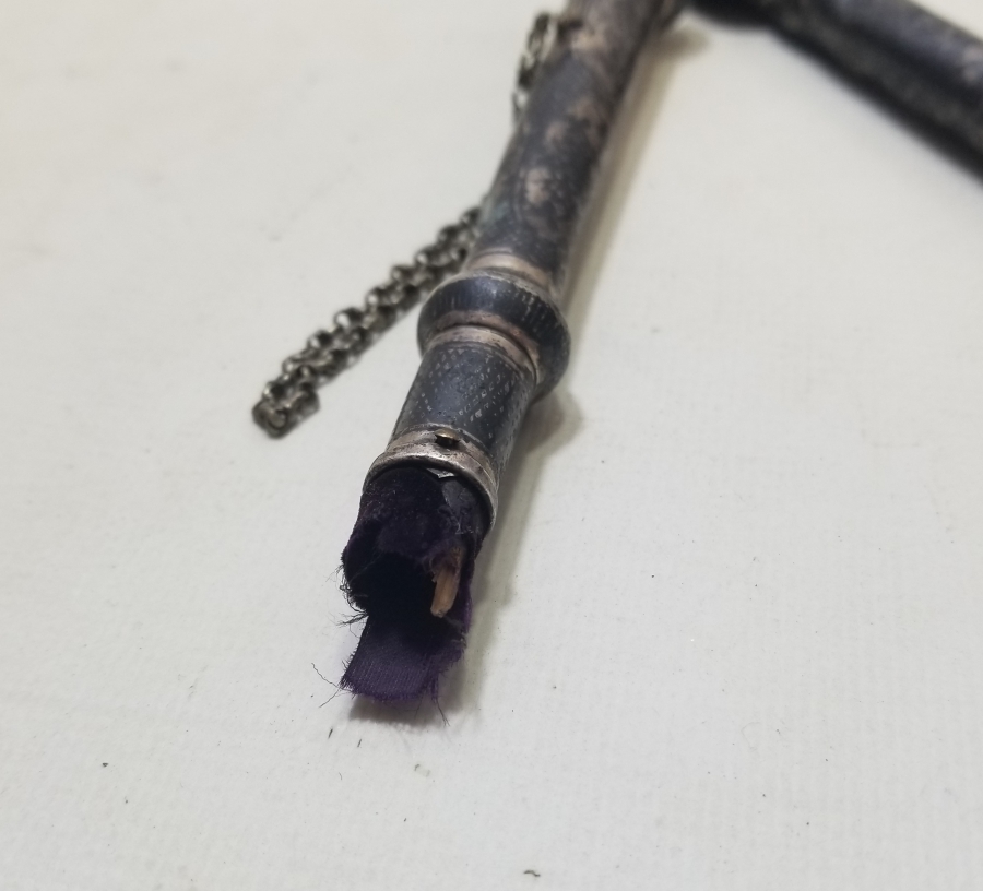 OSMANLI DÖNEMİ GÜMÜŞ SAVATLI AT KAMÇISI PARÇALARI