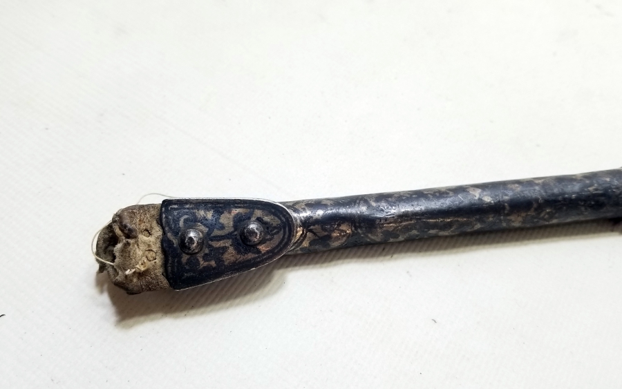 OSMANLI DÖNEMİ GÜMÜŞ SAVATLI AT KAMÇISI PARÇALARI