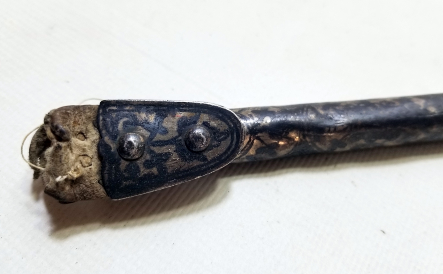 OSMANLI DÖNEMİ GÜMÜŞ SAVATLI AT KAMÇISI PARÇALARI