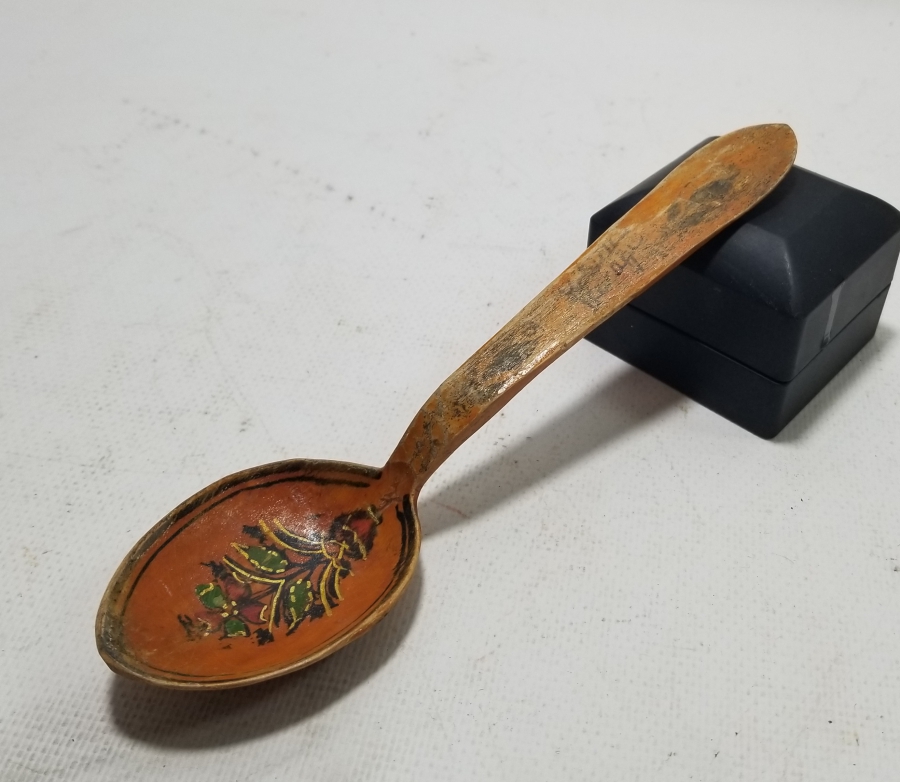 EL BOYAMA ANTİKA TAHTA KAŞIK