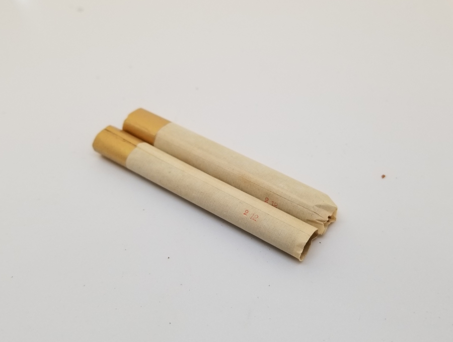 OSMANLI DÖNEMİ ALTIN VARAKLI KAĞITLI 2 ADET SİGARA