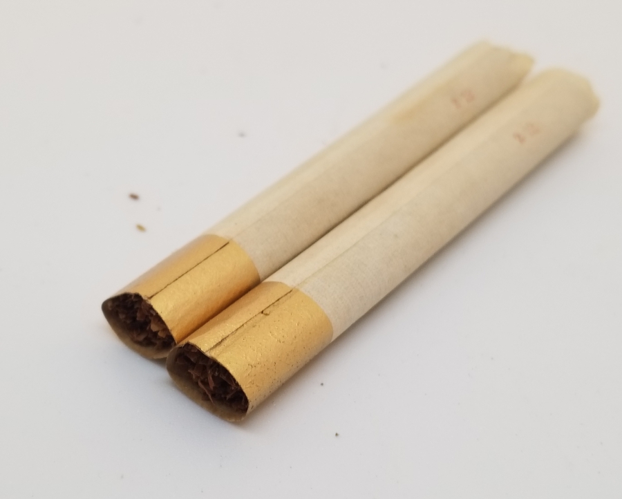 OSMANLI DÖNEMİ ALTIN VARAKLI KAĞITLI 2 ADET SİGARA