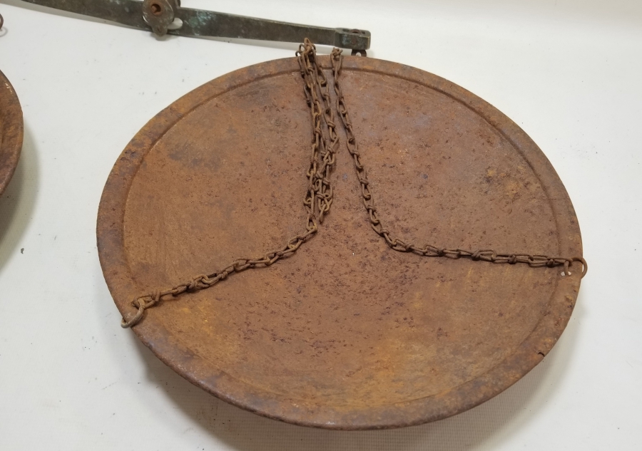 ÇİFT KEFELİ ANTİKA TERAZİ