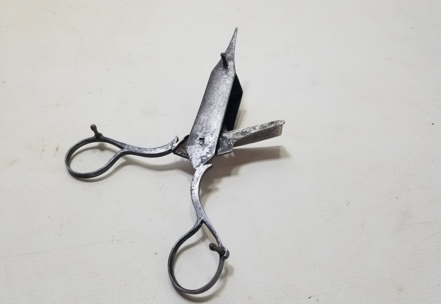 OSMANLI DÖNEMİ EL YAPIMI MUM MAKASI