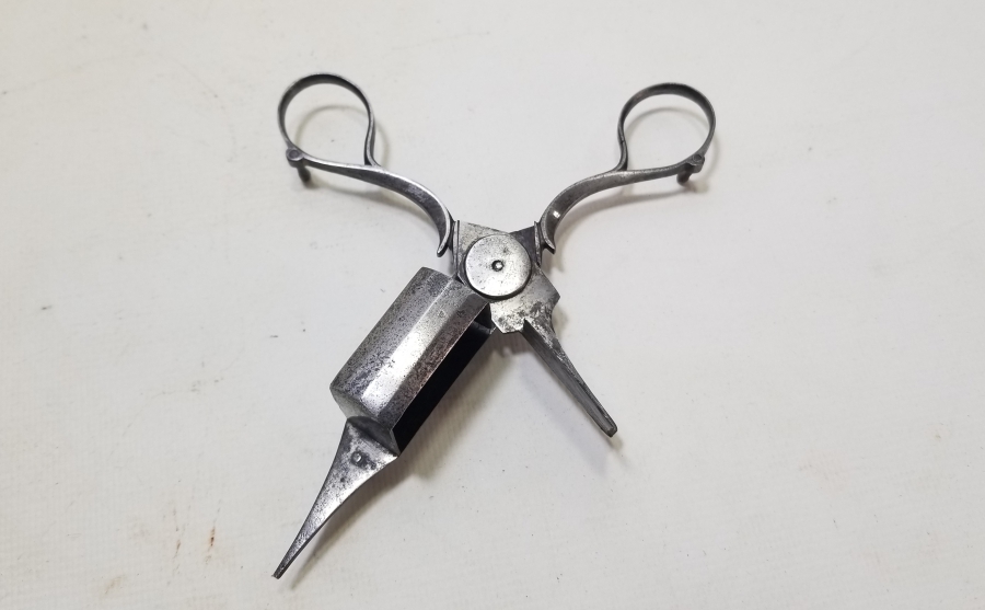 OSMANLI DÖNEMİ EL YAPIMI MUM MAKASI