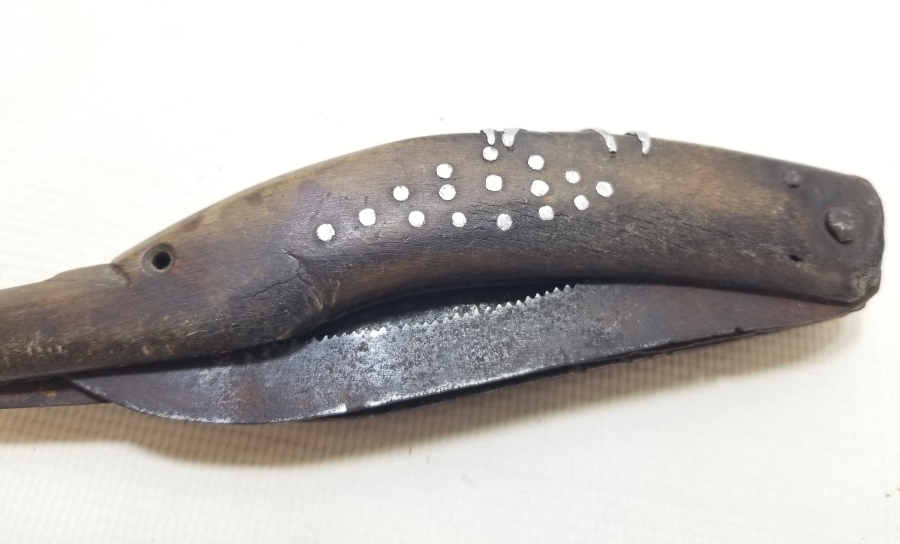 NADİR TİPTE OSMANLI DÖNEMİ EL YAPIMI BAĞ - AŞI BIÇAĞI