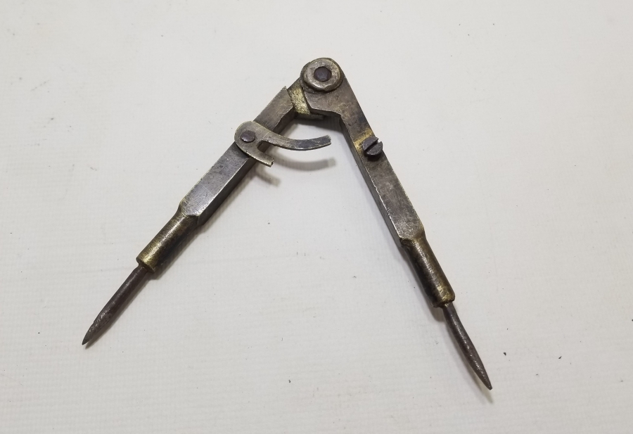 OSMANLI DÖNEMİ EL YAPIMI MÜHENDİS PERGELİ