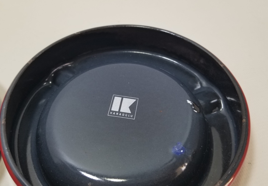 İKİ ADET ANTİKA EMAYE KÜLLÜK