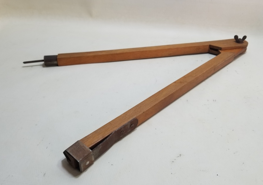 OSMANLI DÖNEMİ DEV BOYDA EL YAPIMI NADİR MÜHENDİS PERGELİ