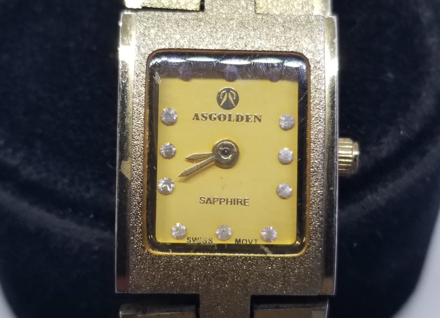 ALTIN KAPLAMA PİLLİ KOL SAATİ