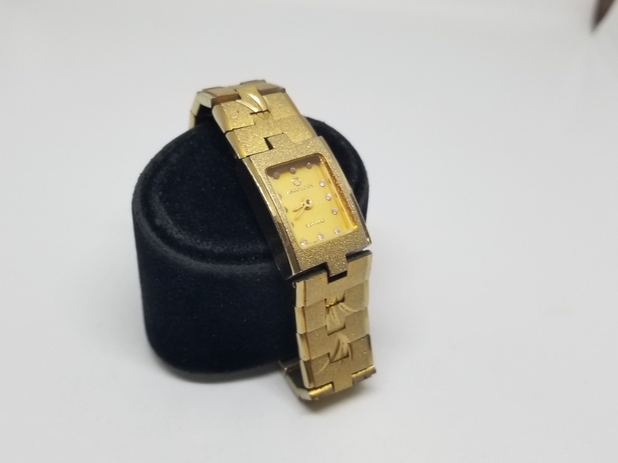 ALTIN KAPLAMA PİLLİ KOL SAATİ