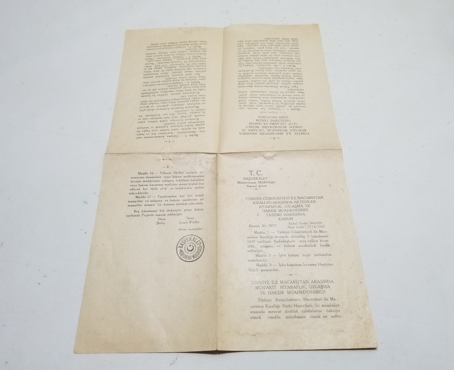 1929 TARİHLİ RESMİ GAZETE