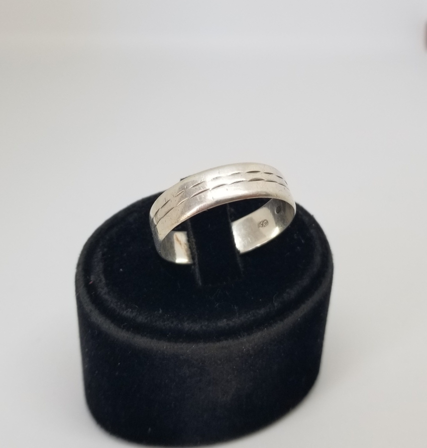 İÇİ USTA DAMGALI NADİR GÜMÜŞ ALYANS