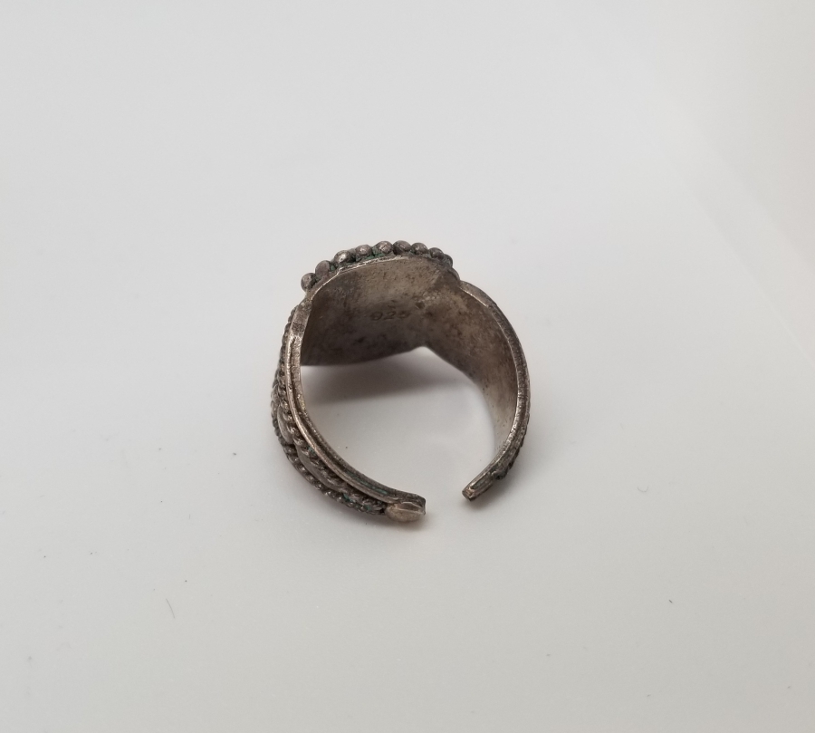 ÜZERİ AKİK TAŞLI VE GÜHERZE İŞÇİLİKLİ OSMANLI DÖNEMİ YÜZÜK