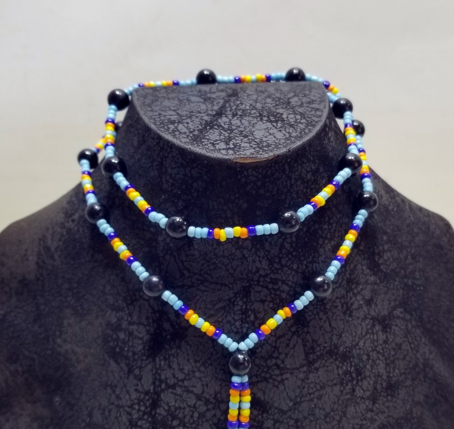 OPAL BONCUKLU CEZAEVİ YAPIMI EL İŞİ GERDANLIK