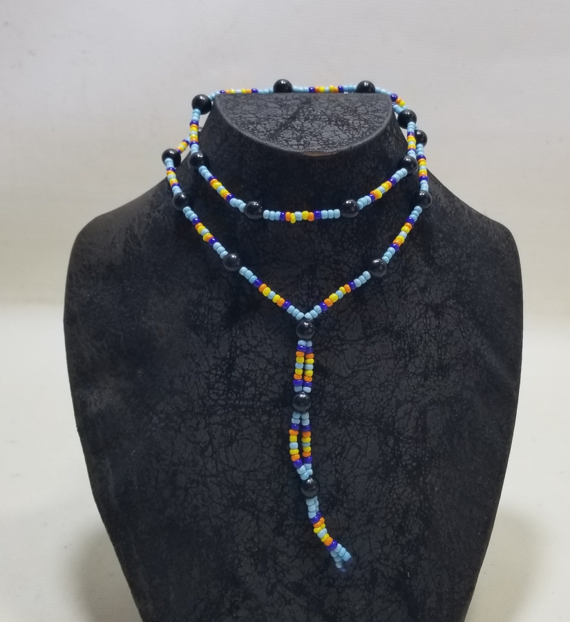 OPAL BONCUKLU CEZAEVİ YAPIMI EL İŞİ GERDANLIK