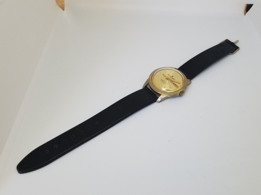 STARMASTER MARKA ALTIN KAPLAMA KURMALI VE TAKVİMLİ KOL SAATİ