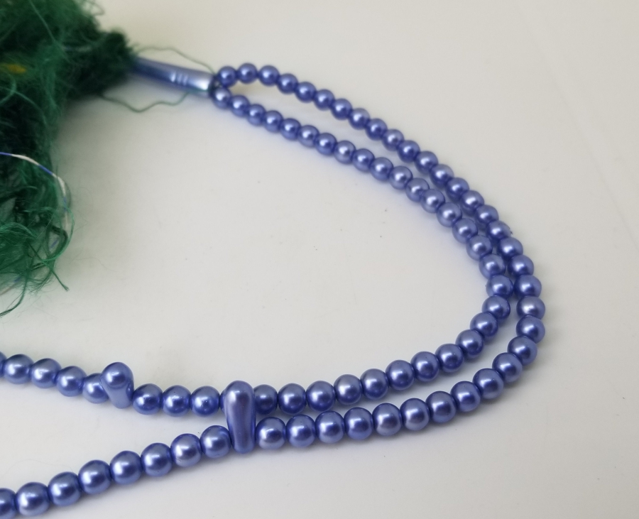 ORİJİNAL PÜSKÜLÜYLE OSMANLI DÖNEMİ NADİR RENKTE BEYKOZ 99LUK NAMAZ TESPİHİ