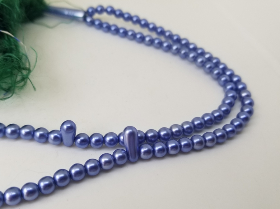 ORİJİNAL PÜSKÜLÜYLE OSMANLI DÖNEMİ NADİR RENKTE BEYKOZ 99LUK NAMAZ TESPİHİ