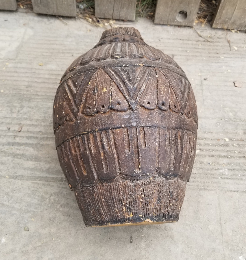 NADİR TİPTE KABARTMA İŞÇİLİKLİ OSMANLI DÖNEMİ TEKKE İŞİ TOKAT TESTİ