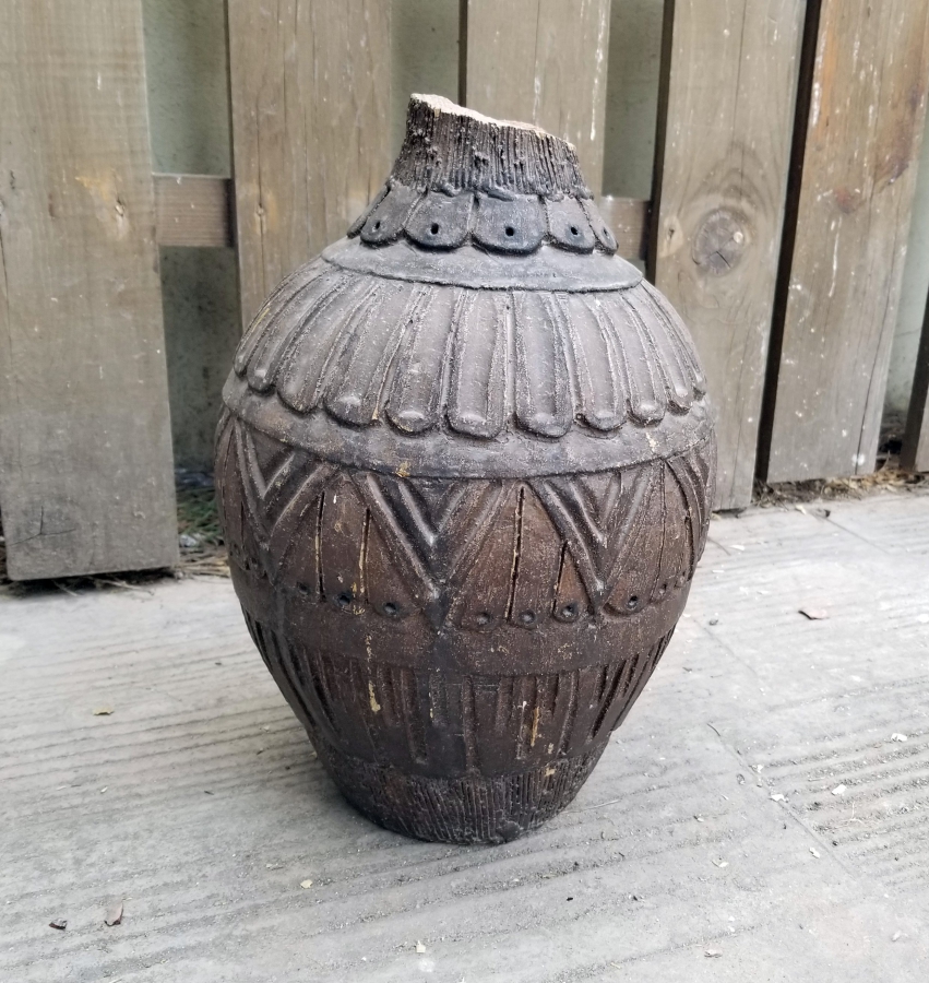 NADİR TİPTE KABARTMA İŞÇİLİKLİ OSMANLI DÖNEMİ TEKKE İŞİ TOKAT TESTİ