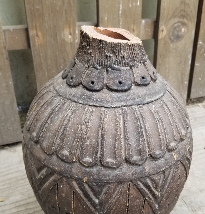 NADİR TİPTE KABARTMA İŞÇİLİKLİ OSMANLI DÖNEMİ TEKKE İŞİ TOKAT TESTİ