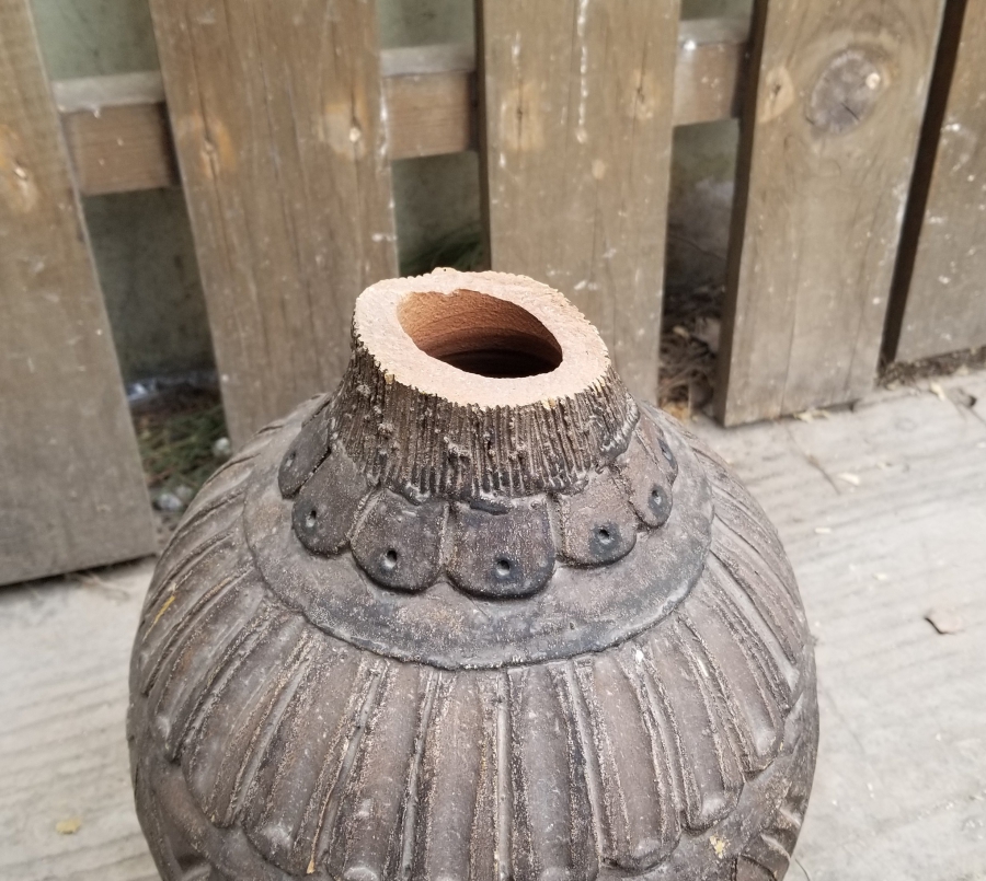 NADİR TİPTE KABARTMA İŞÇİLİKLİ OSMANLI DÖNEMİ TEKKE İŞİ TOKAT TESTİ