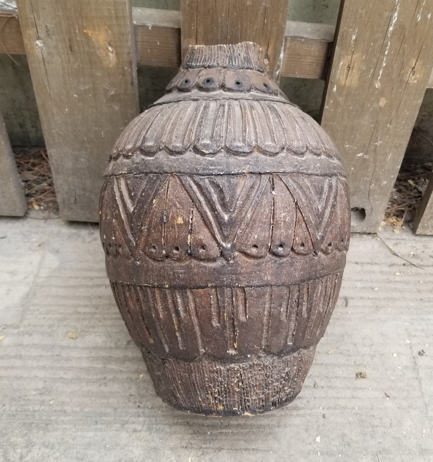 NADİR TİPTE KABARTMA İŞÇİLİKLİ OSMANLI DÖNEMİ TEKKE İŞİ TOKAT TESTİ