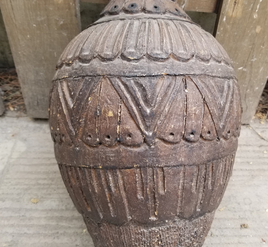 NADİR TİPTE KABARTMA İŞÇİLİKLİ OSMANLI DÖNEMİ TEKKE İŞİ TOKAT TESTİ