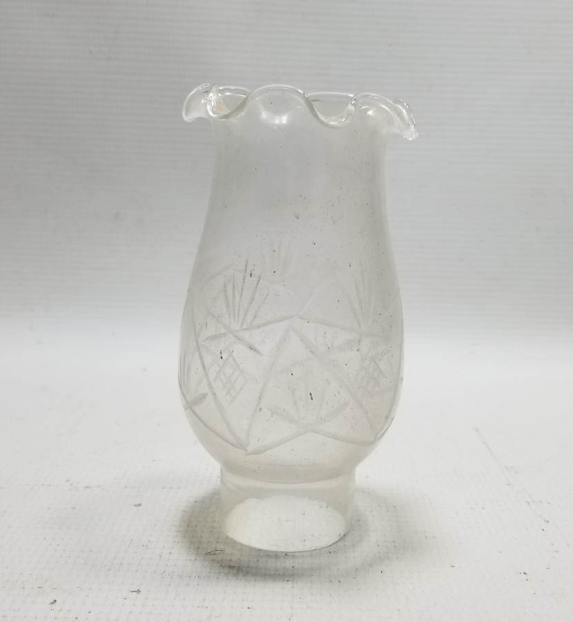 KRİSTAL KESME İŞÇİLİKLİ OSMANLI DÖNEMİ NADİR GAZ LAMBASI BACASI