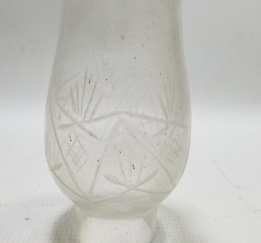 KRİSTAL KESME İŞÇİLİKLİ OSMANLI DÖNEMİ NADİR GAZ LAMBASI BACASI