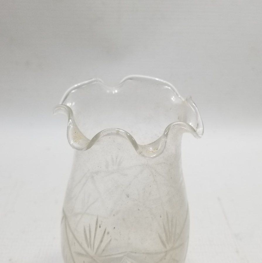 KRİSTAL KESME İŞÇİLİKLİ OSMANLI DÖNEMİ NADİR GAZ LAMBASI BACASI