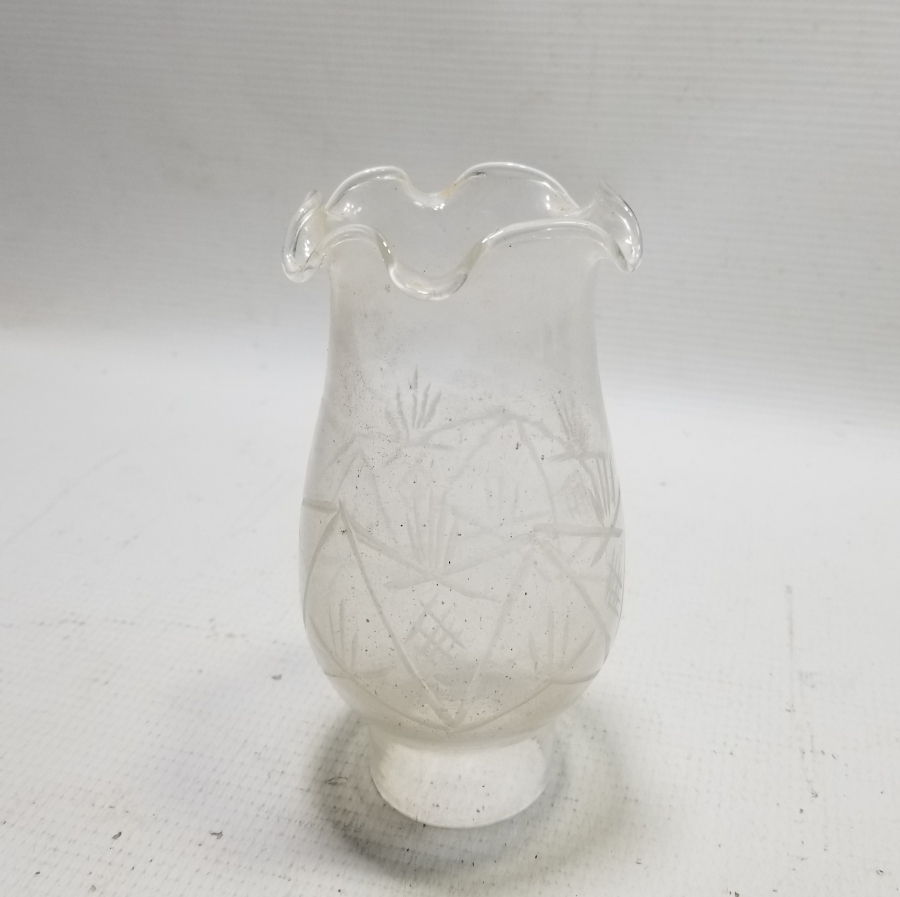 KRİSTAL KESME İŞÇİLİKLİ OSMANLI DÖNEMİ NADİR GAZ LAMBASI BACASI