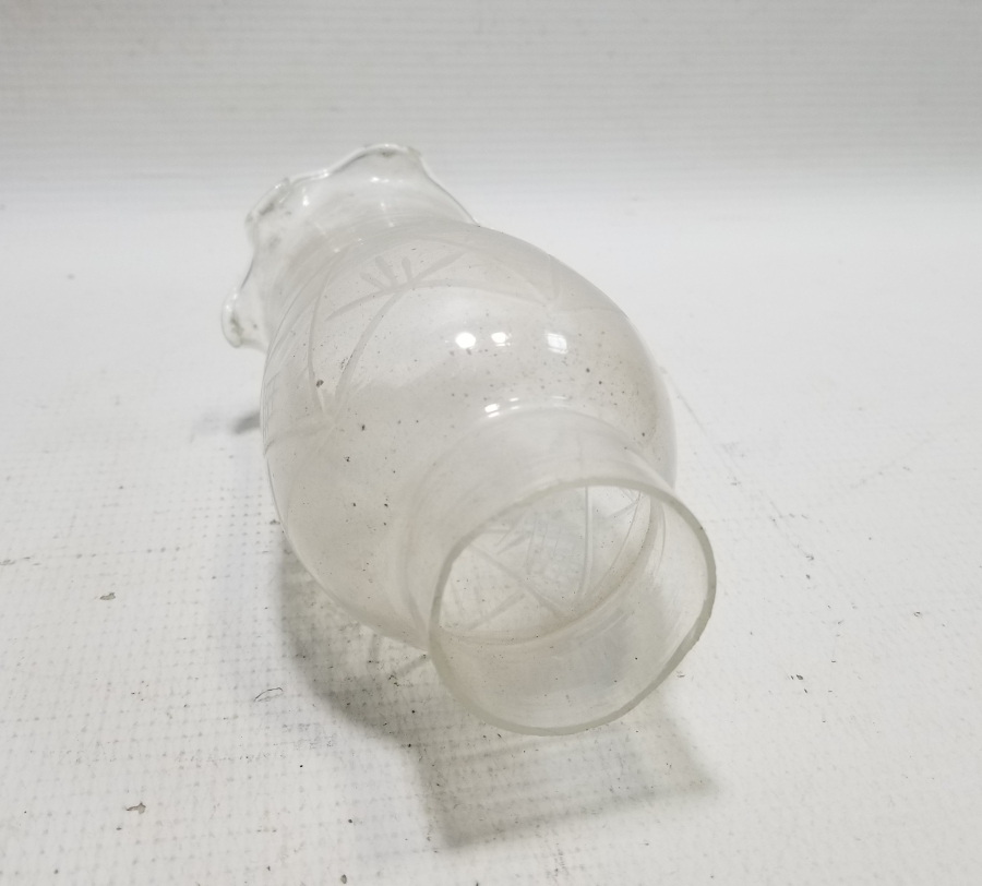 KRİSTAL KESME İŞÇİLİKLİ OSMANLI DÖNEMİ NADİR GAZ LAMBASI BACASI