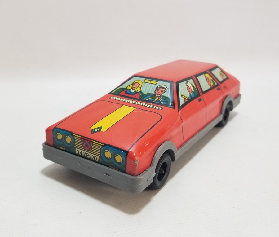 GÜREL MARKA YERLİ YAPIM ANTİKA OYUNCAK ARABA