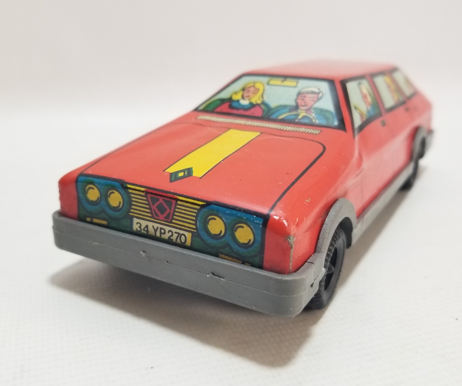 GÜREL MARKA YERLİ YAPIM ANTİKA OYUNCAK ARABA