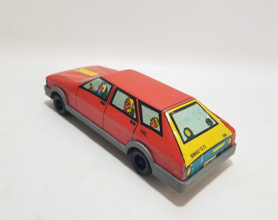 GÜREL MARKA YERLİ YAPIM ANTİKA OYUNCAK ARABA