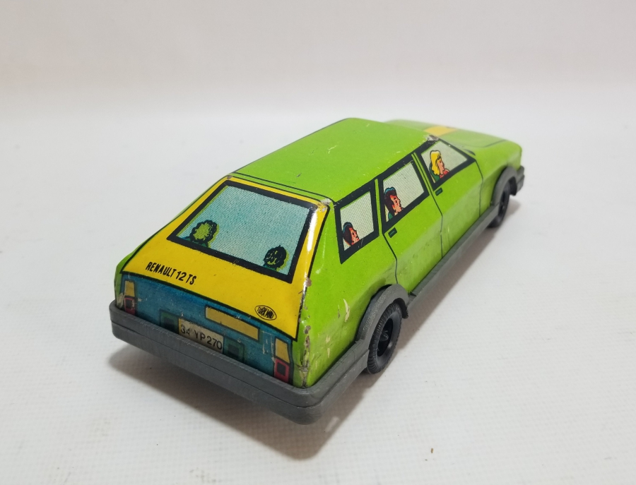 NADİR RENKTE GÜREL MARKA YERLİ YAPIM ANTİKA OYUNCAK ARABA