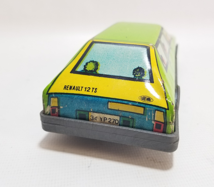 NADİR RENKTE GÜREL MARKA YERLİ YAPIM ANTİKA OYUNCAK ARABA