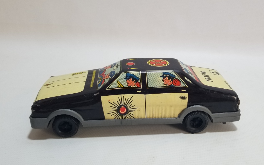 GÜREL MARKA ANTİKA OYUNCAK POLİS ARABASI